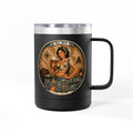Xplore! (F) – 15oz. Insulated Mug - Boilermaker Babes ™ Vintage Style Pin-Up Art