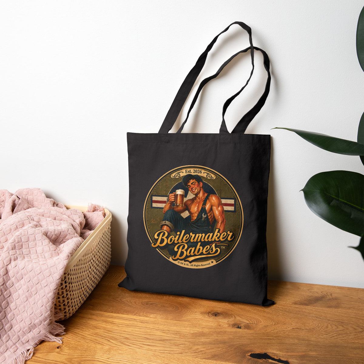 Mecham! Tote Bag — Boilermaker Babes Vintage Barbecue & Beer Canvas Tote