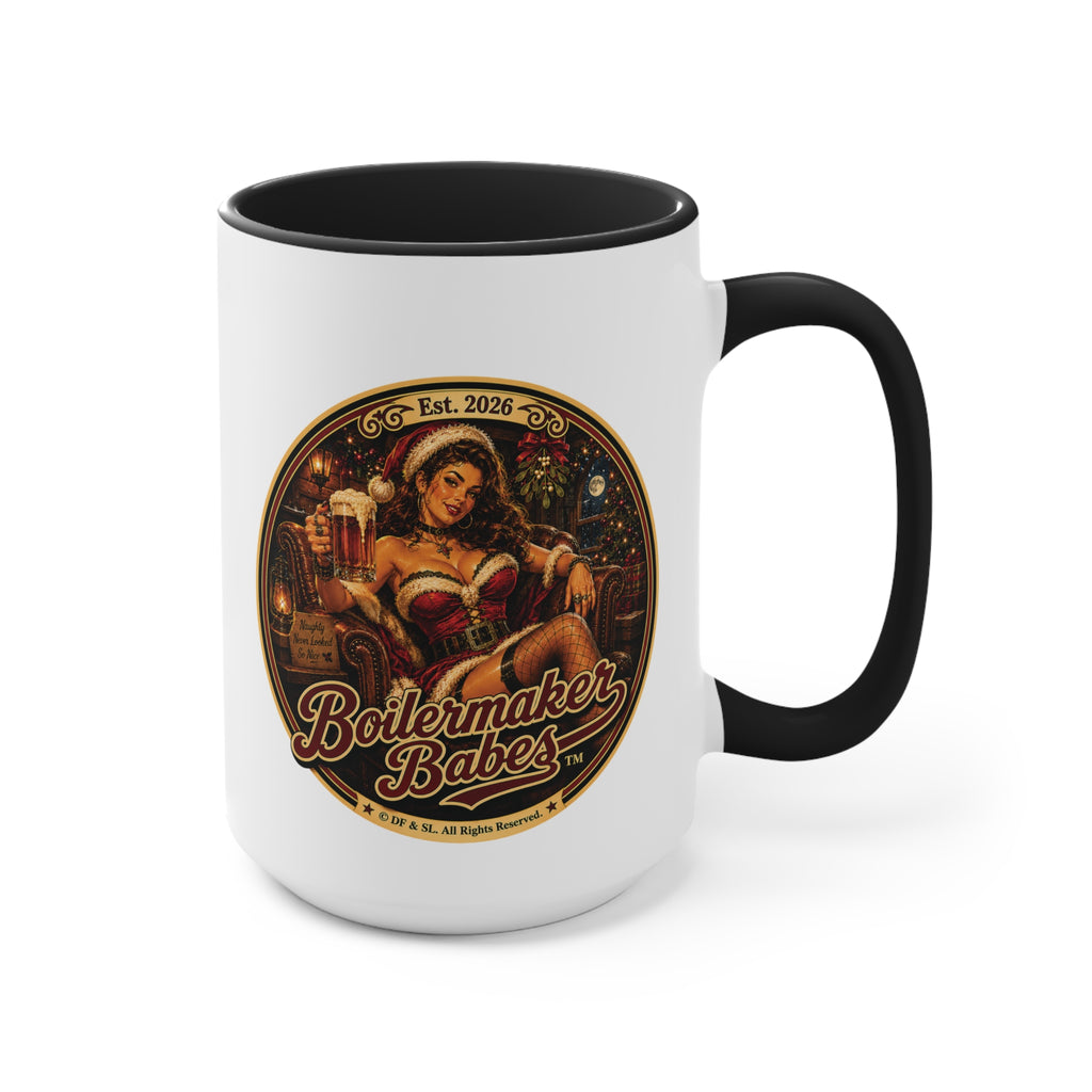Claws! (F) – 15oz. Accent Mug - Boilermaker Babes ™ Vintage Style Pin-Up Art